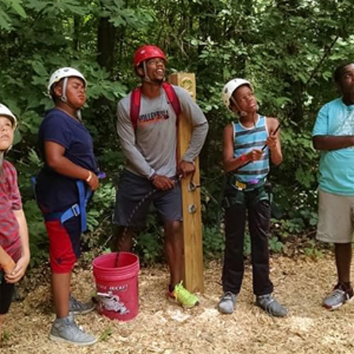 Camp-Zipline Camp kids zipline