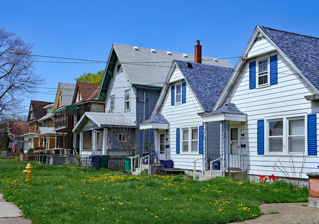 Image of houses in a row